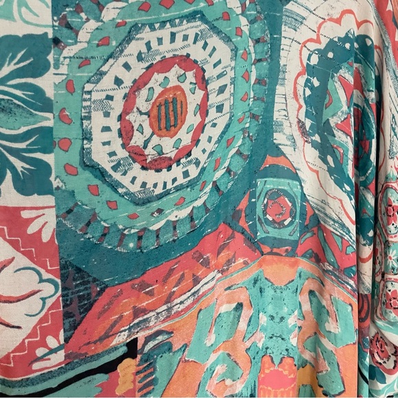 Comfy Luxe Colorful Bohemian Kimono Duster - Picture 3 of 5